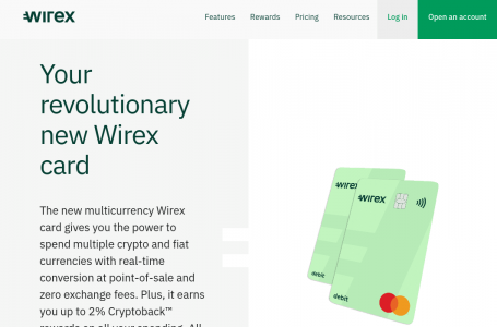 Wirex cryptocurrency debit card