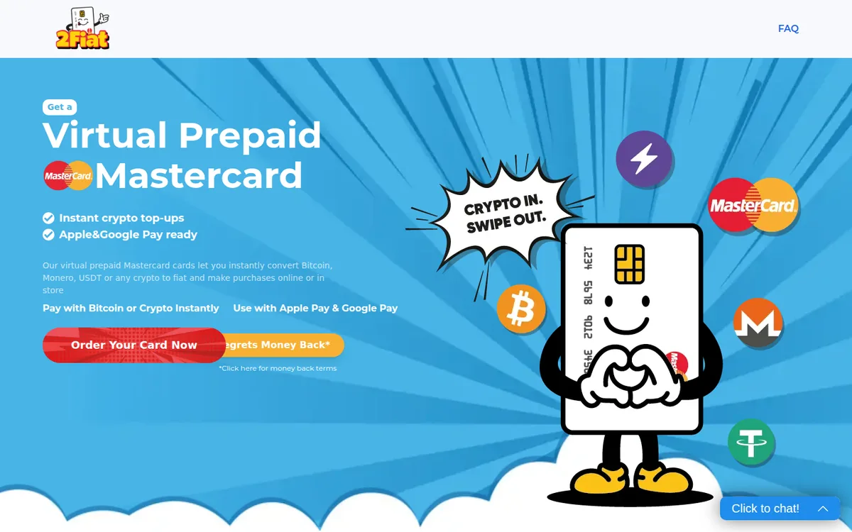 Screenshot: 2Fiat homepage
