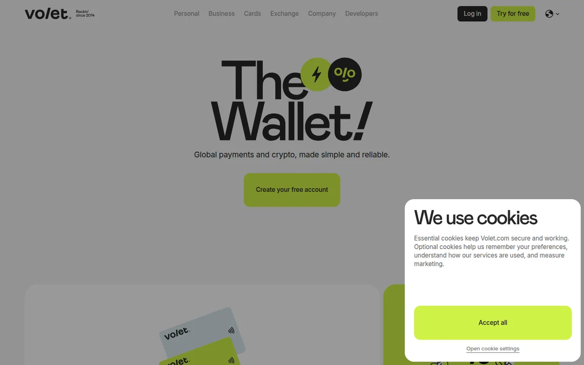 Screenshot: AdvCash homepage