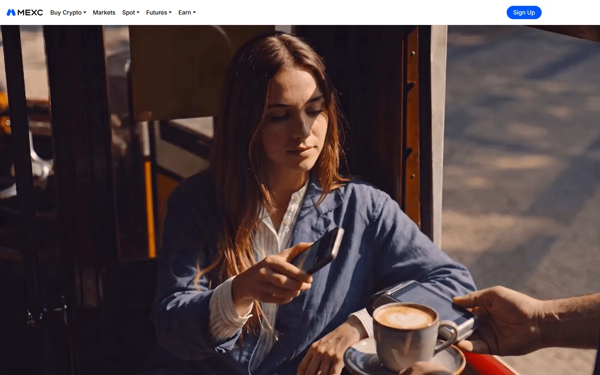 Screenshot: MEXC Global Card homepage